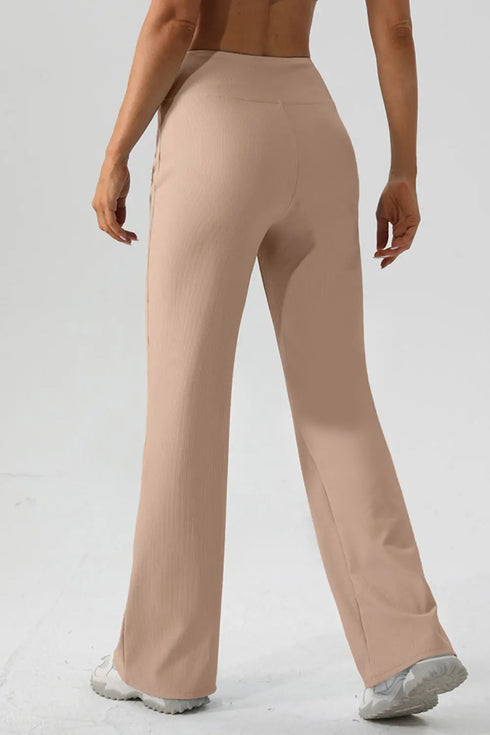 'Everly' High Waist Straight Leg Pants - Celes Fashion